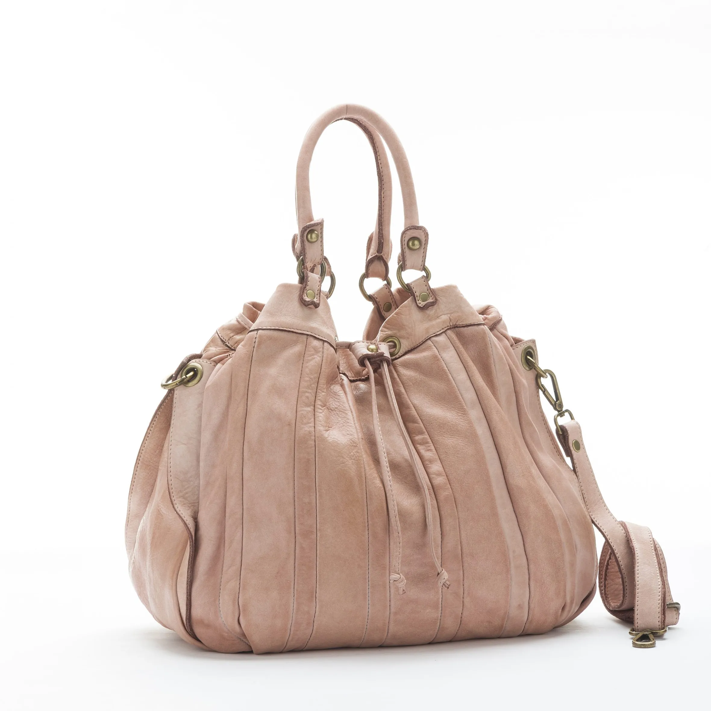 Scarpe di Maremma Borsa In Pelle Morbida Modello "Secchiello"*Donna Borse Morbide