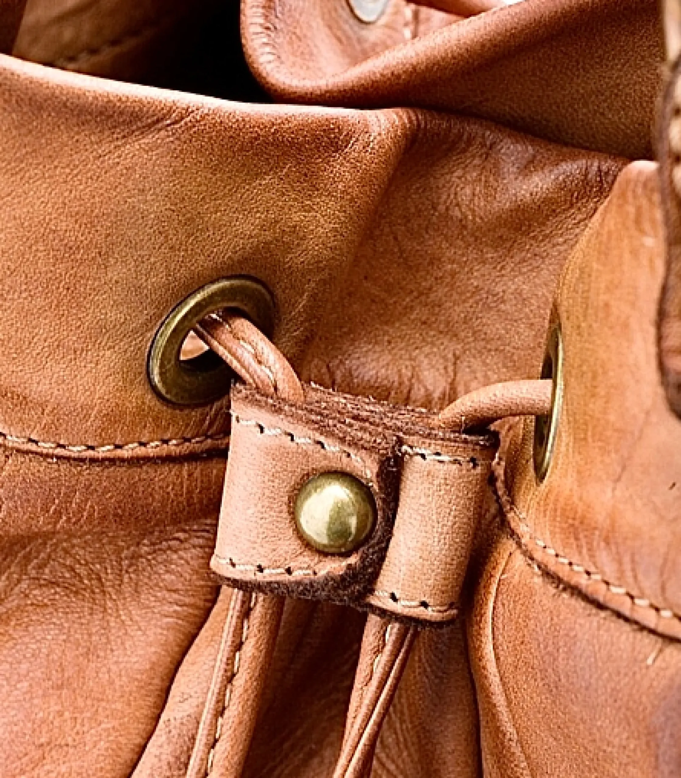 Scarpe di Maremma Borsa In Pelle Morbida Modello "Secchiello"*Donna Borse Morbide