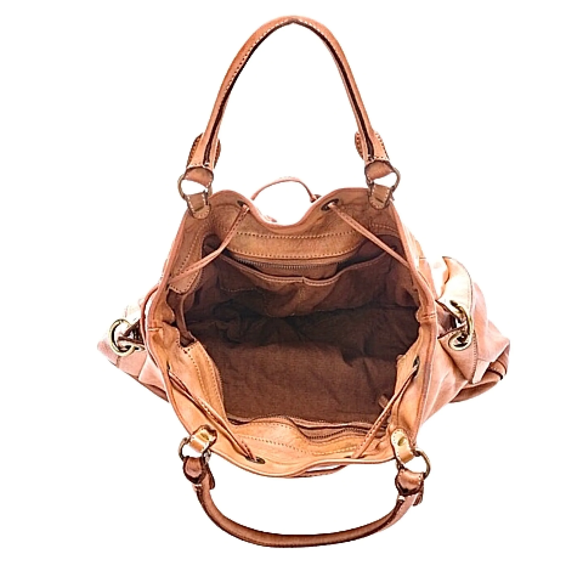 Scarpe di Maremma Borsa In Pelle Morbida Modello "Secchiello"*Donna Borse Morbide