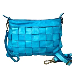 Scarpe di Maremma Borsa Intrecciata Con Cinturino E Tracolla Verde*Donna Borse Morbide