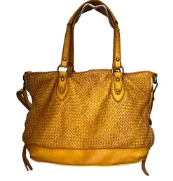 Scarpe di Maremma Borsa Intrecciata Gialla*Donna Borse Morbide