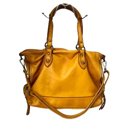 Scarpe di Maremma Borsa Intrecciata Gialla*Donna Borse Morbide