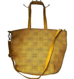 Scarpe di Maremma Borsa Intrecciata Gialla*Donna Borse Morbide