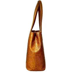 Scarpe di Maremma Borsa Rigida Effetto Ricamo Floreale*Donna Borse Rigide