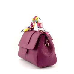 Scarpe di Maremma Borsa Rigida In Pelle Martellata 2 Tracolle*Donna Borse Rigide
