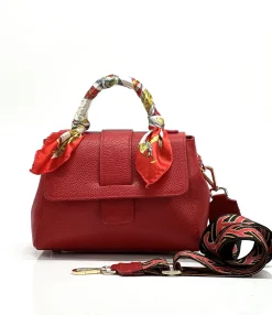 Scarpe di Maremma Borsa Rigida In Pelle Martellata 2 Tracolle*Donna Borse Rigide