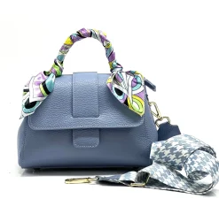 Scarpe di Maremma Borsa Rigida In Pelle Martellata 2 Tracolle*Donna Borse Rigide