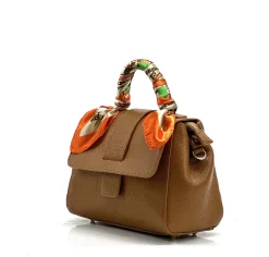 Scarpe di Maremma Borsa Rigida In Pelle Martellata 2 Tracolle*Donna Borse Rigide