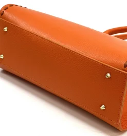 Scarpe di Maremma Borsa Rigida In Pelle Martellata*Donna Borse Rigide