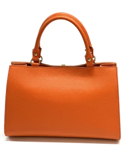 Scarpe di Maremma Borsa Rigida In Pelle Martellata*Donna Borse Rigide