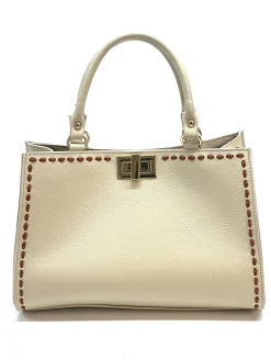 Scarpe di Maremma Borsa Rigida In Pelle Martellata*Donna Borse Rigide