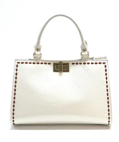 Scarpe di Maremma Borsa Rigida In Pelle Martellata*Donna Borse Rigide