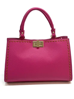 Scarpe di Maremma Borsa Rigida In Pelle Martellata*Donna Borse Rigide