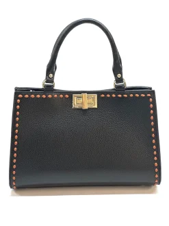Scarpe di Maremma Borsa Rigida In Pelle Martellata*Donna Borse Rigide