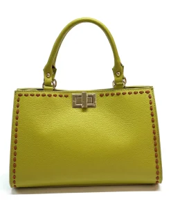 Scarpe di Maremma Borsa Rigida In Pelle Martellata*Donna Borse Rigide