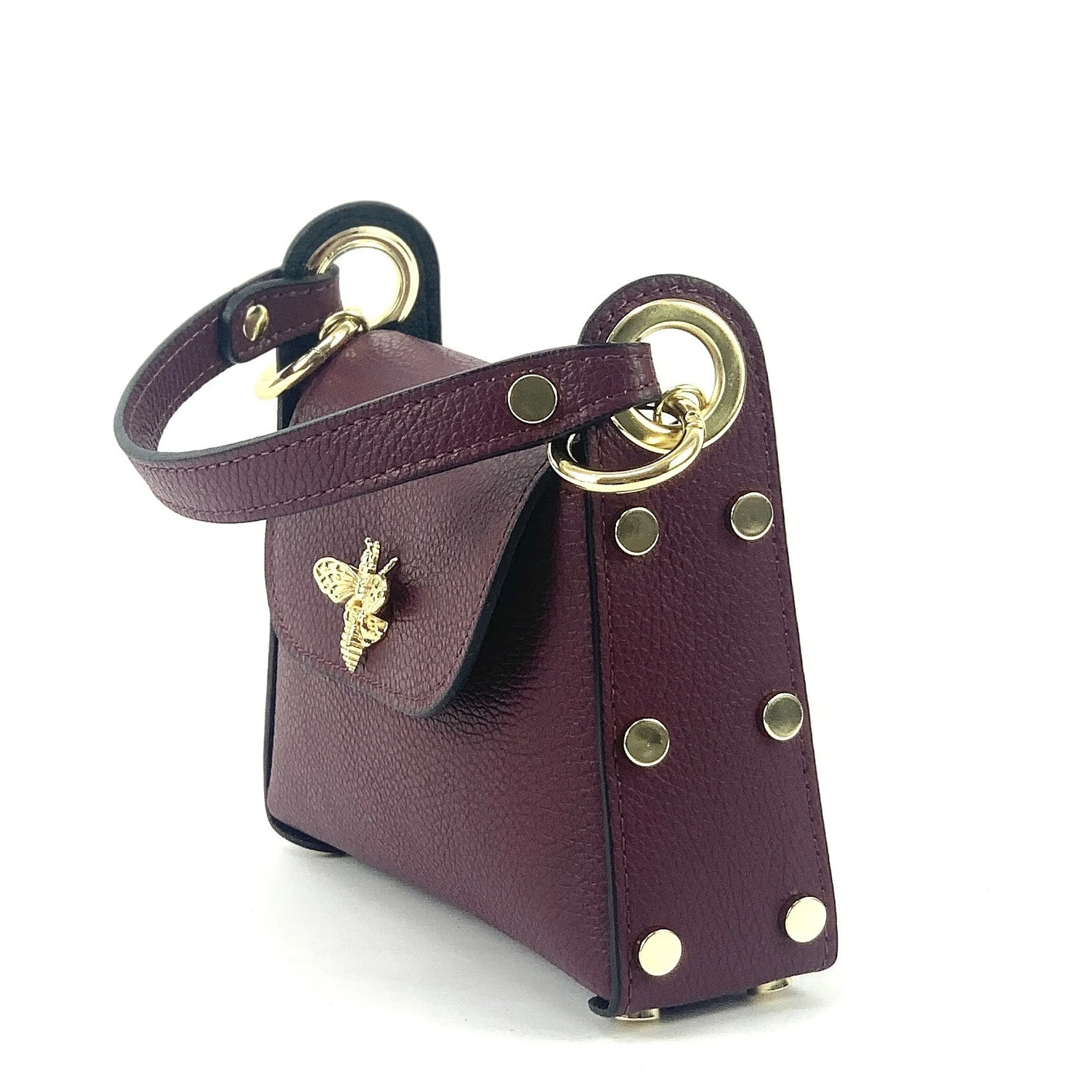 Scarpe di Maremma Borsetta Elegante In Pelle Di Vitello Con Chiusura Libellula*Donna Borse Rigide