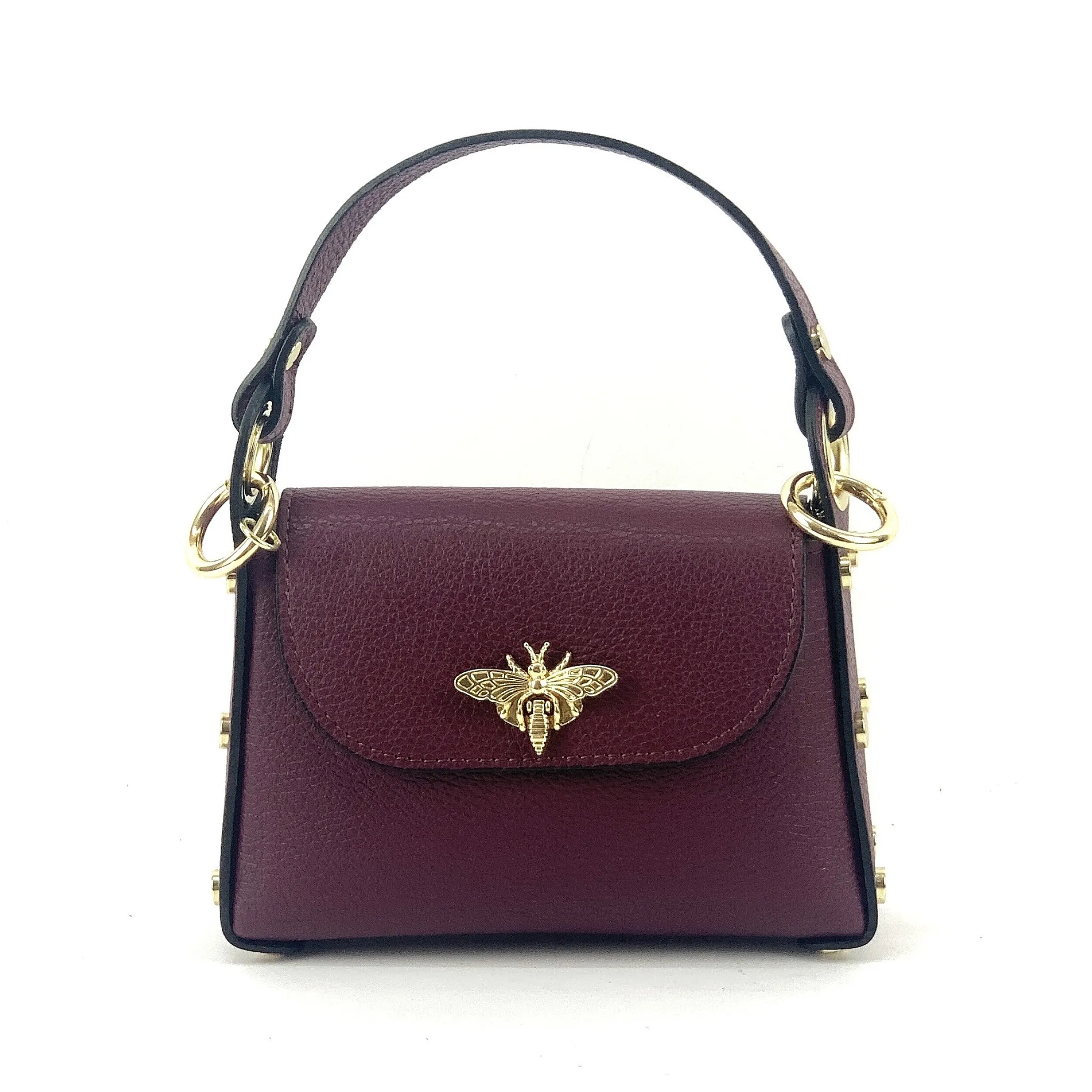 Scarpe di Maremma Borsetta Elegante In Pelle Di Vitello Con Chiusura Libellula*Donna Borse Rigide