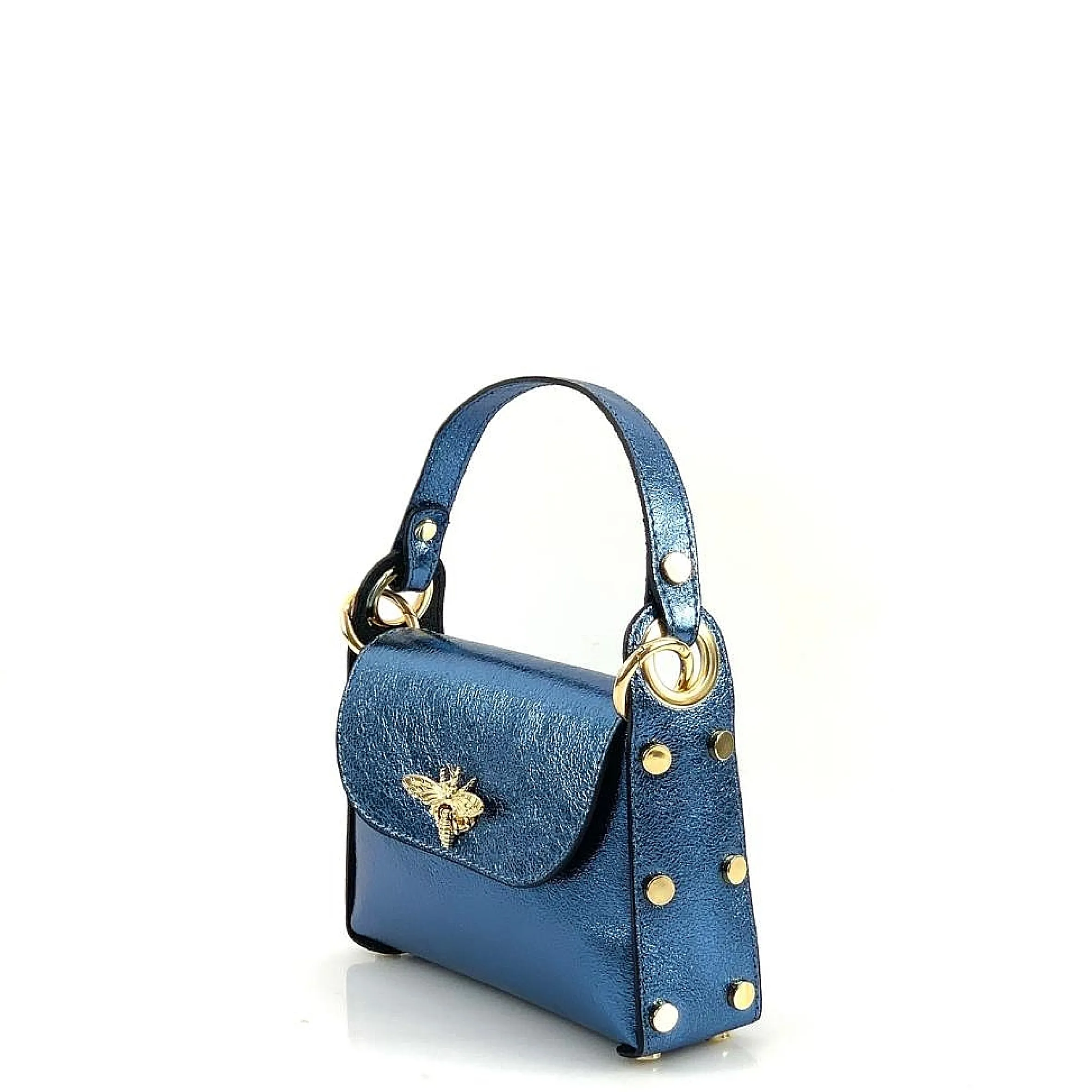 Scarpe di Maremma Borsetta Elegante In Pelle Metallizzata*Donna Borse Rigide