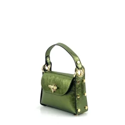 Scarpe di Maremma Borsetta Elegante In Pelle Metallizzata*Donna Borse Rigide