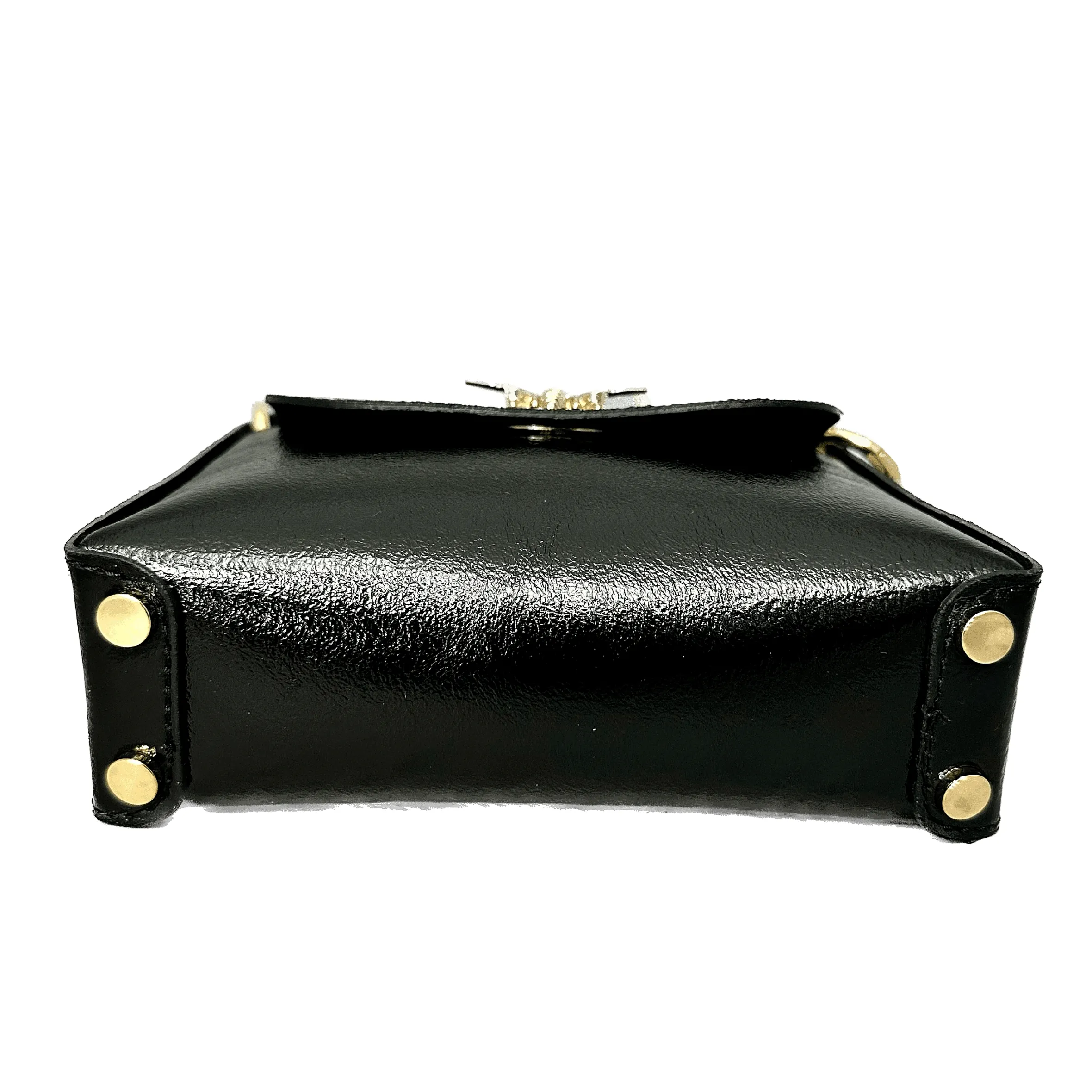 Scarpe di Maremma Borsetta Elegante In Pelle Metallizzata*Donna Borse Rigide