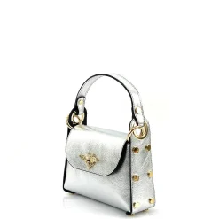 Scarpe di Maremma Borsetta Elegante In Pelle Metallizzata*Donna Borse Rigide