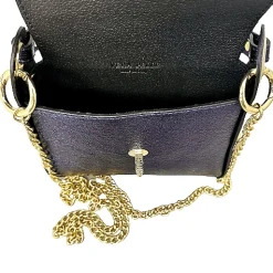 Scarpe di Maremma Borsetta Elegante In Pelle Metallizzata*Donna Borse Rigide
