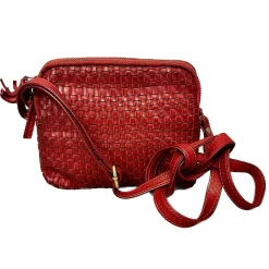 Scarpe di Maremma Borsetta In Pelle Intrecciata E Lavata Con Tracolla*Donna Borse Morbide