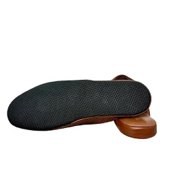 Scarpe di Maremma Ciabatta / Scendiletto In Pelle Intrecciata Cuoio*Uomo Ciabatte & Pantofole
