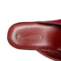 Scarpe di Maremma Ciabatta / Scendiletto In Velluto Bordeaux Con Iniziali Personalizzate*Uomo Ciabatte & Pantofole