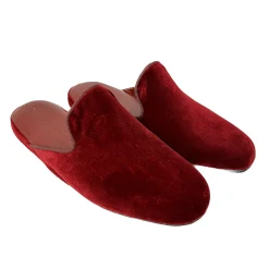 Scarpe di Maremma Ciabatta / Scendiletto In Velluto Bordeaux*Uomo Ciabatte & Pantofole