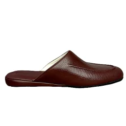 Scarpe di Maremma Ciabatta / Scendiletto In Pelle Bordeaux*Uomo Ciabatte & Pantofole