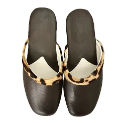 Scarpe di Maremma Ciabatta / Scendiletto In Pelle Marrone*Donna Ciabatte & Pantofole