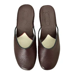 Scarpe di Maremma Ciabatta / Scendiletto In Pelle Bordeaux Scuro*Donna Ciabatte & Pantofole