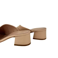 Scarpe di Maremma Ciabatta Artigianale In Pelle Nude*Donna Sandali & Ciabatte
