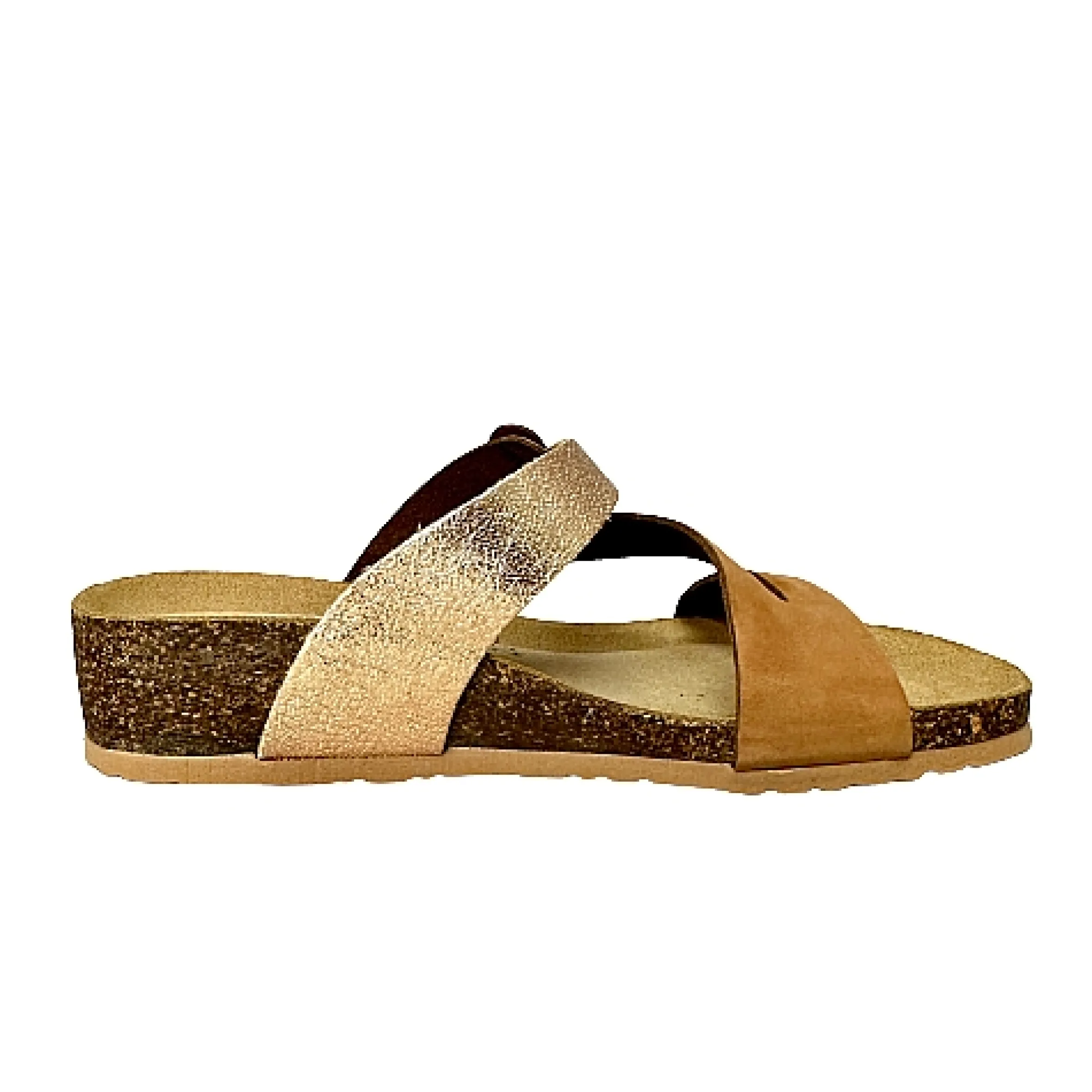 Scarpe di Maremma Ciabatta Bionatura Cuoio E Laminato*Donna Sandali & Ciabatte
