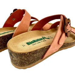 Scarpe di Maremma Ciabatta Bionatura In Nabuk Pesca*Donna Sandali & Ciabatte
