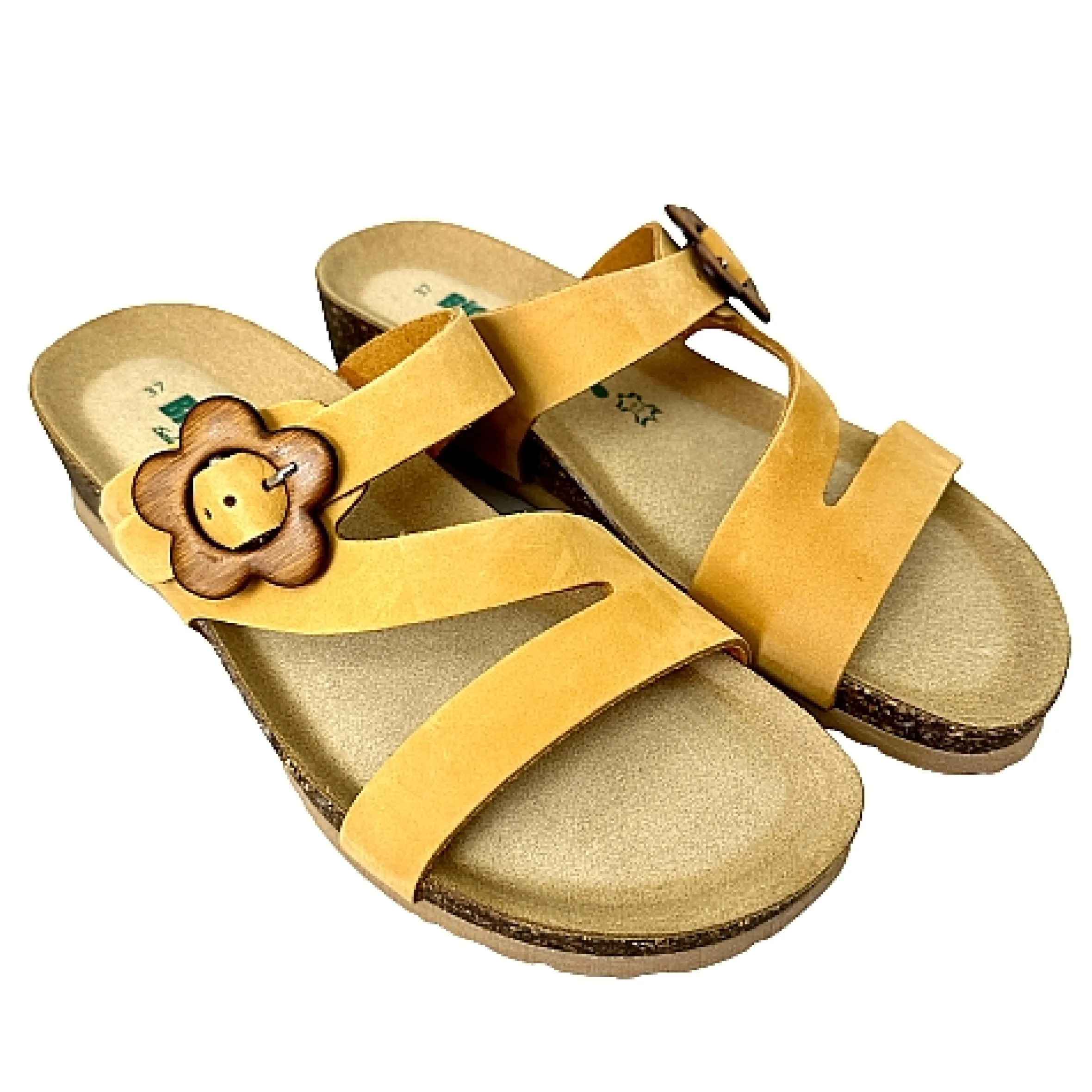 Scarpe di Maremma Ciabatta Bionatura In Nabuk Albicocca*Donna Sandali & Ciabatte