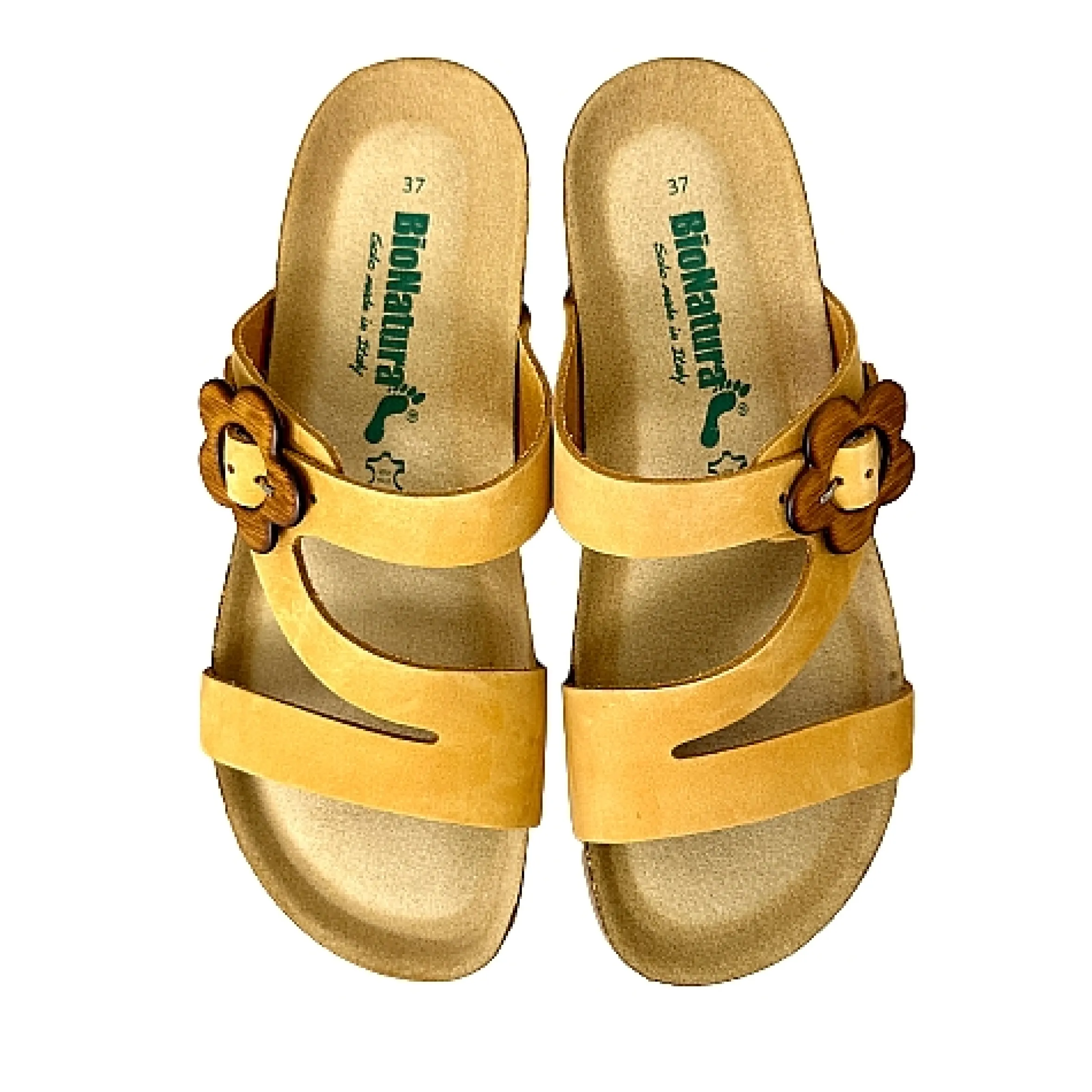 Scarpe di Maremma Ciabatta Bionatura In Nabuk Albicocca*Donna Sandali & Ciabatte