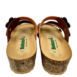 Scarpe di Maremma Ciabatta Bionatura In Pelle Marrone E Arancio*Donna Sandali & Ciabatte