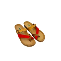 Scarpe di Maremma Ciabatta Bionatura Infradito Camoscio 2406*Donna Sandali & Ciabatte