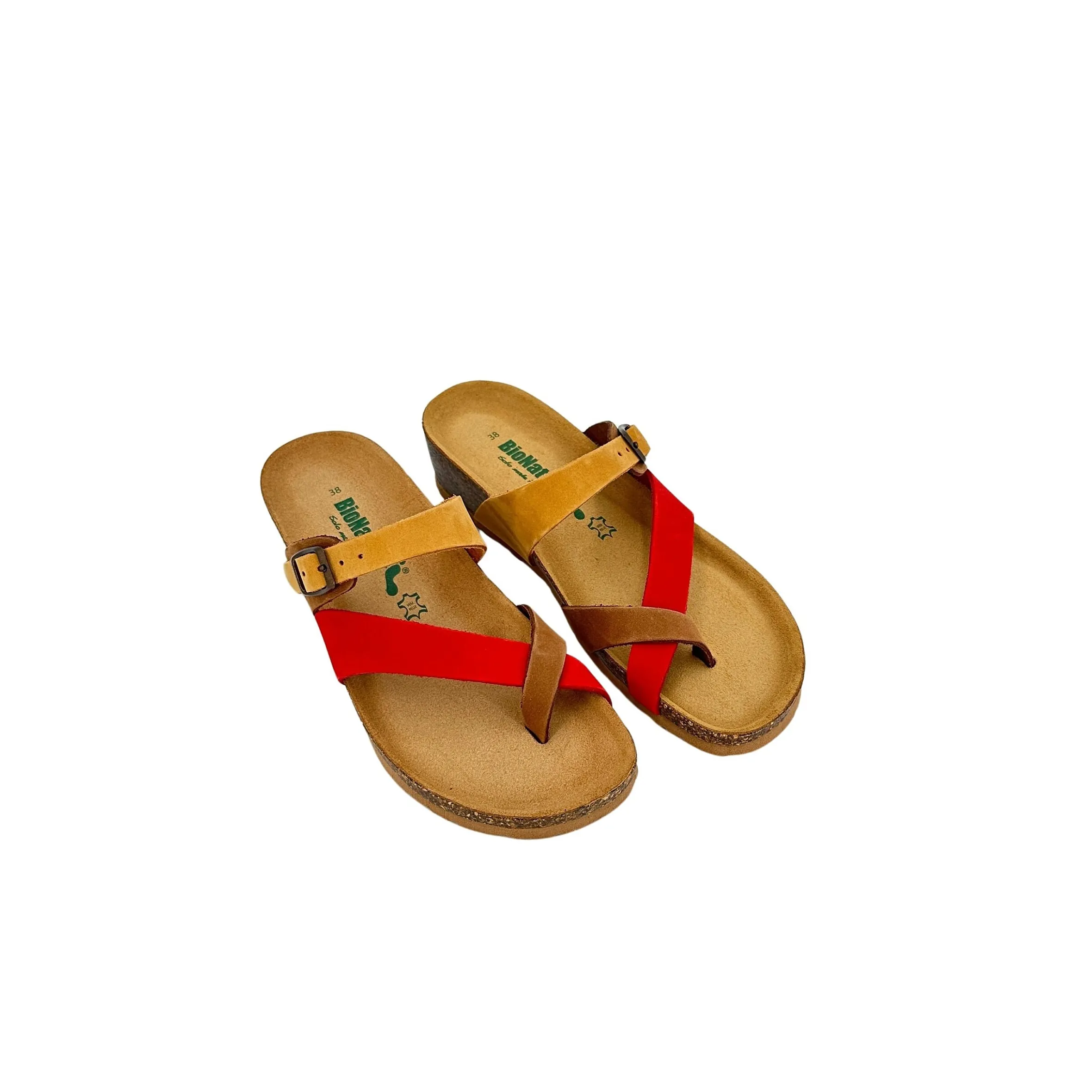 Scarpe di Maremma Ciabatta Bionatura Infradito Camoscio 2406*Donna Sandali & Ciabatte