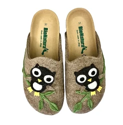 Scarpe di Maremma Ciabatta Bionatura Invernale In Feltro Lana Gufo*Donna Ciabatte & Pantofole