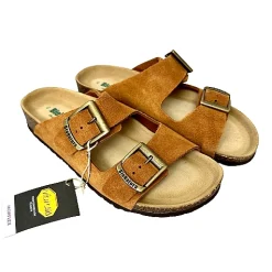 Scarpe di Maremma Ciabatta Bionatura Scamosciata Brandy Vibram*Uomo Sandali & Ciabatte