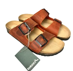 Scarpe di Maremma Ciabatta Due Fasce Bionatura In Pelle Oleata Mandarino*Uomo Sandali & Ciabatte