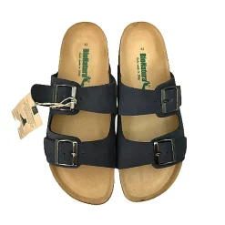 Scarpe di Maremma Ciabatta Due Fasce Bionatura Nabuk Blu*Uomo Sandali & Ciabatte