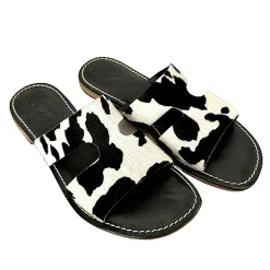 Scarpe di Maremma Ciabatta In Cavallino Mucca*Donna Sandali & Ciabatte