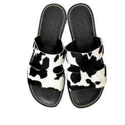 Scarpe di Maremma Ciabatta In Cavallino Mucca*Donna Sandali & Ciabatte