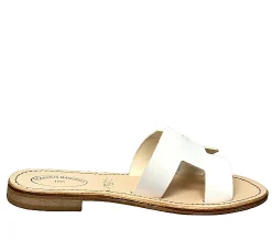 Scarpe di Maremma Ciabatta In Pelle Bianca Mod. Hermes*Donna Sandali & Ciabatte
