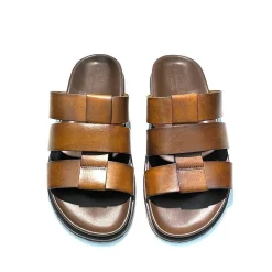 Scarpe di Maremma Ciabatta In Pelle Con Sottopiede Anatomico*Uomo Sandali & Ciabatte