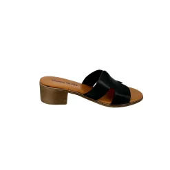 Scarpe di Maremma Ciabatta In Pelle Nera Mod. Hermes*Donna Sandali & Ciabatte